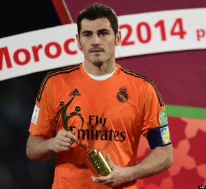 Casillas was awarded the best goalkeeper accolade