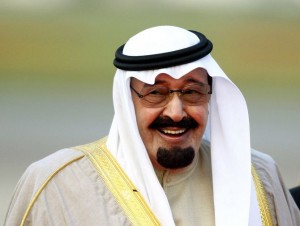 Saudi Arabia's King Abdullah arrives at Heathrow Airport in west London