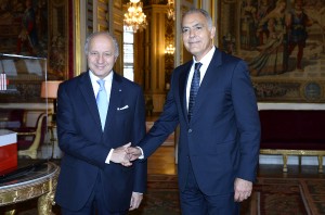 Laurent Fabius and Salaheddine Mezouar