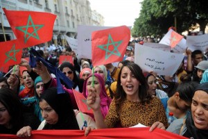 Demonstration on the International Women's Day in Rabat, Morocco