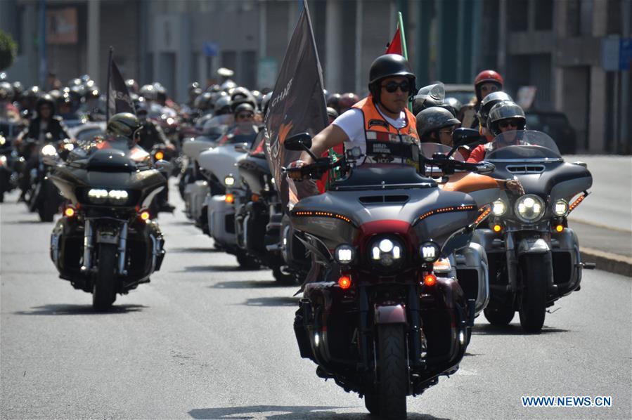 HarleyDavidson motorcycle parade held in Casablanca, Morocco